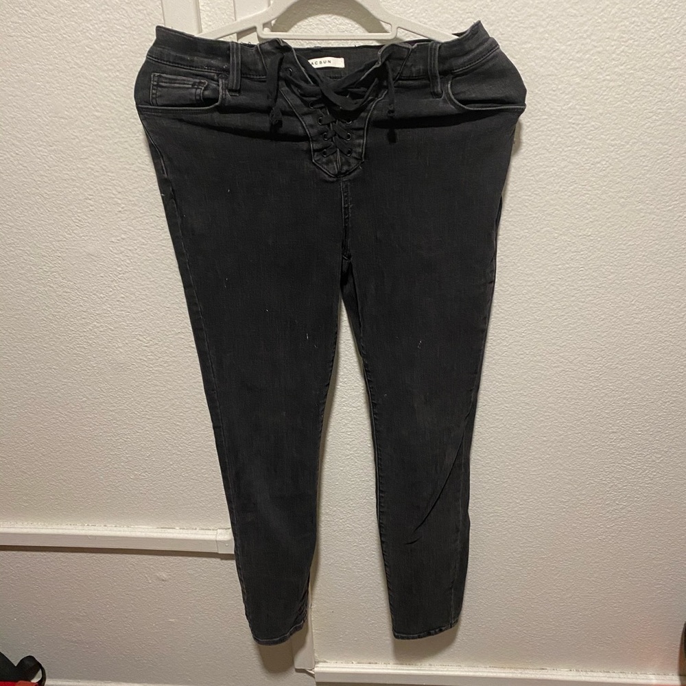 PacSun lace up black jeans